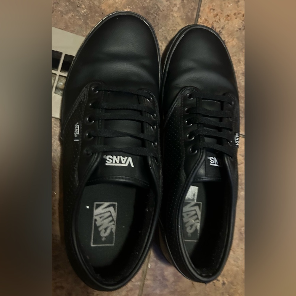 VANS 12 men’s skate Atwood black shoes skater sneakers $92 skateboard guys - Picture 3 of 8